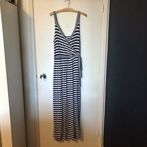 Wrap style maxi dress